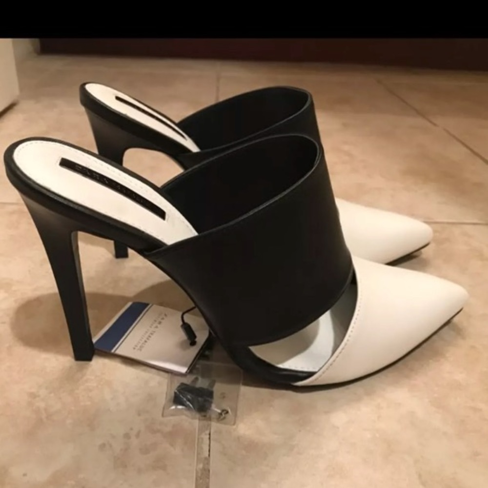 Zara block color heels
